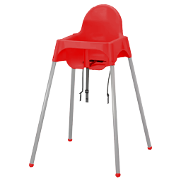 Kinderstoel Rood